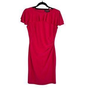 Lauren Ralph Lauren Dress Pink 4 Resort Preppy Feminine Old Money Chic Ruffle